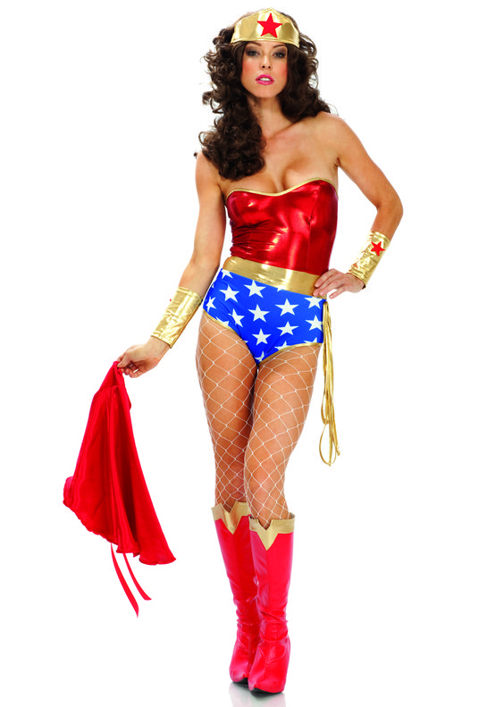 Wonder Woman Leotard With Cape Costume 16091408